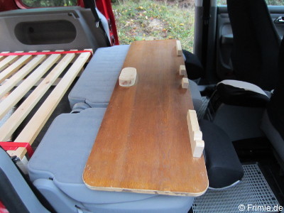 Bettplatte von unten